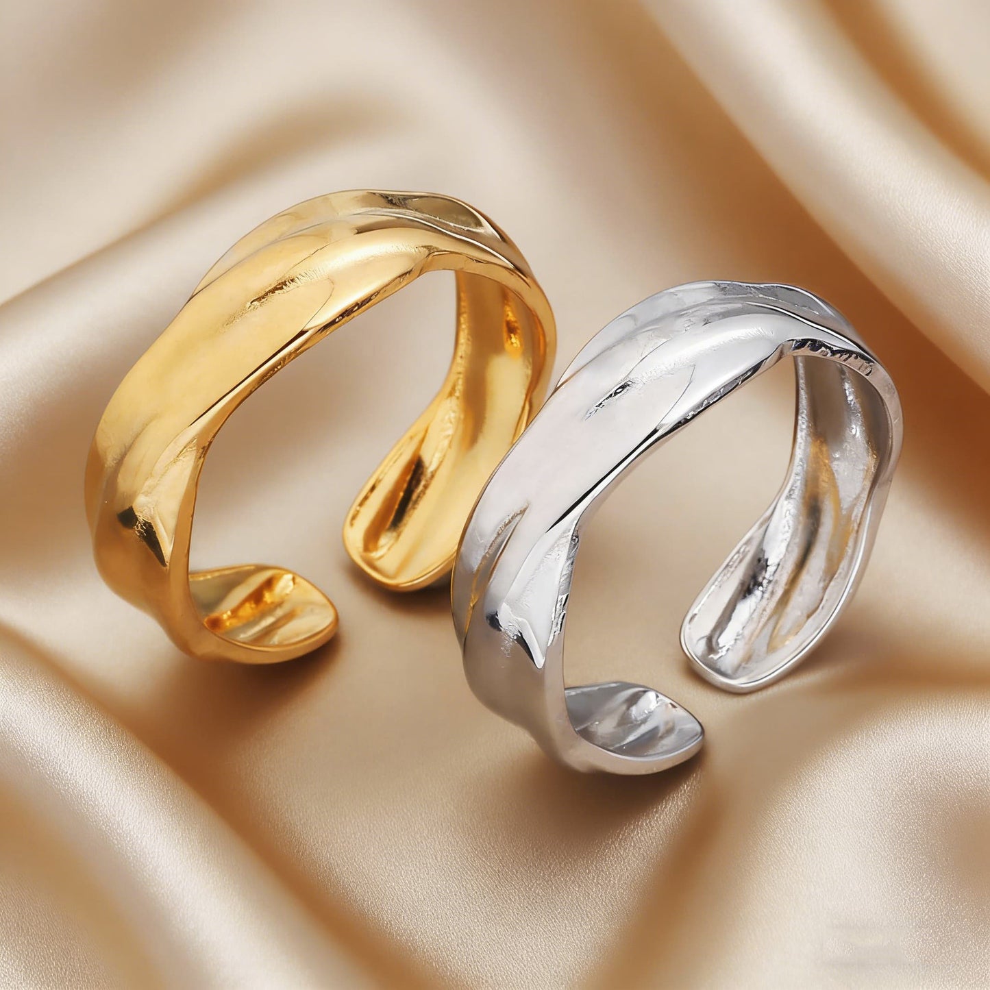 Steel Open-end Niche High-grade Fashion Trend Affordable Luxury Style Ring