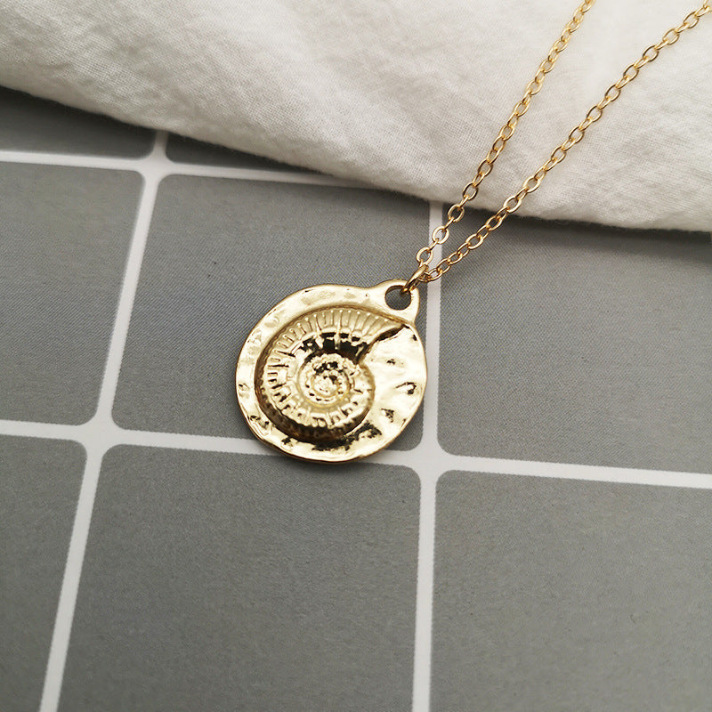 Summer Alloy Shell Exaggerated Personalized Marine Necklace