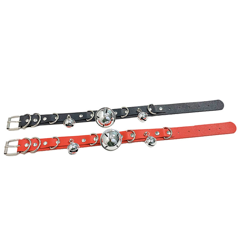 Sexy Punk Street Racket Nightclub Bell Chain Neck Bandana Exaggerated Collar