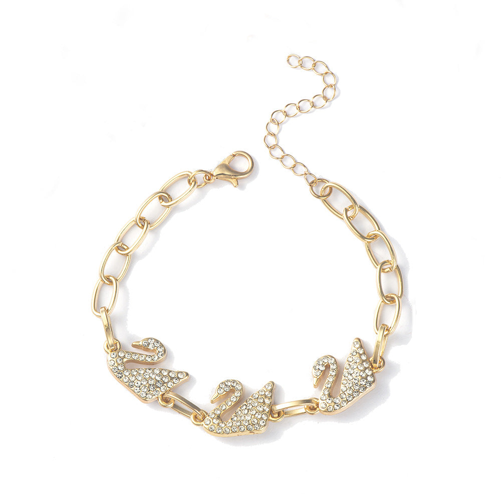 Women's Swan Female Niche High Sense Bracelets