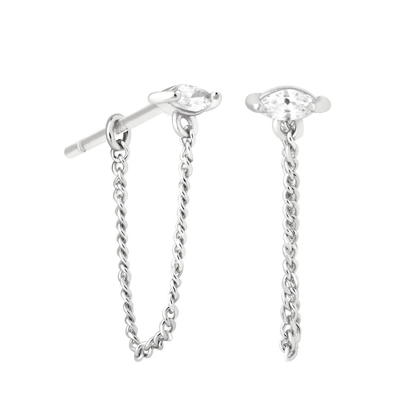 Women's Chain Double Hole Ear Fashion Trend Rings