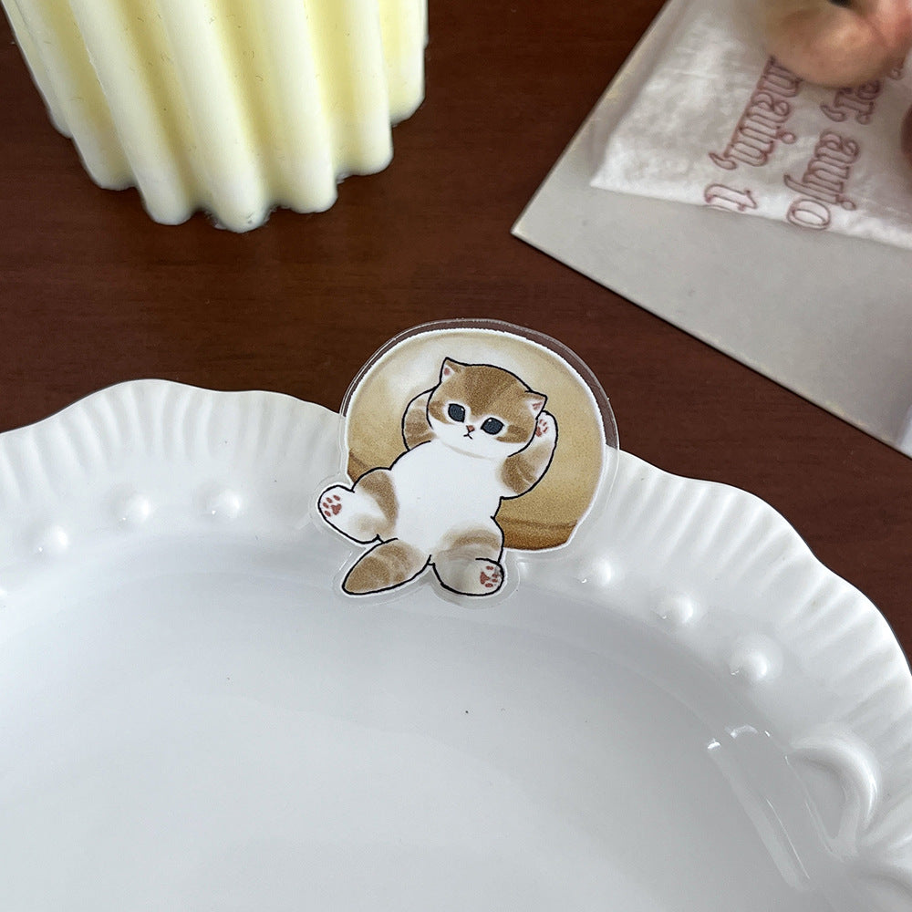 Brooch Kitten Cute Cartoon Pin Acrylic Brooches