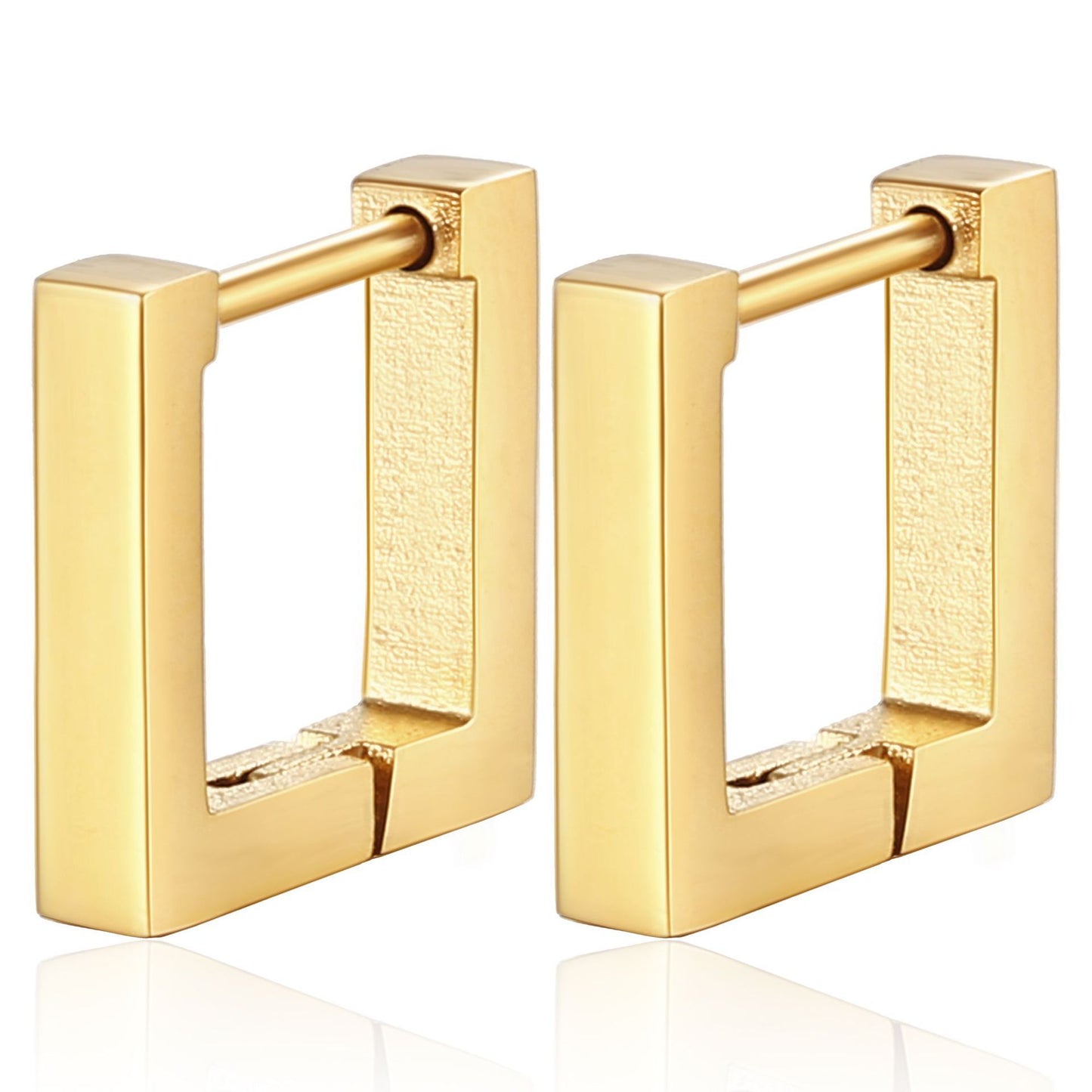 Titanium Steel Material Ear Clip Geometric Personality Trendy Simple Earrings