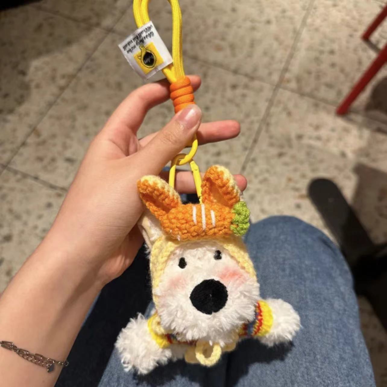 Highland Scrawled Puppy Plush Doll Backpack Cute Hanging Ornaments