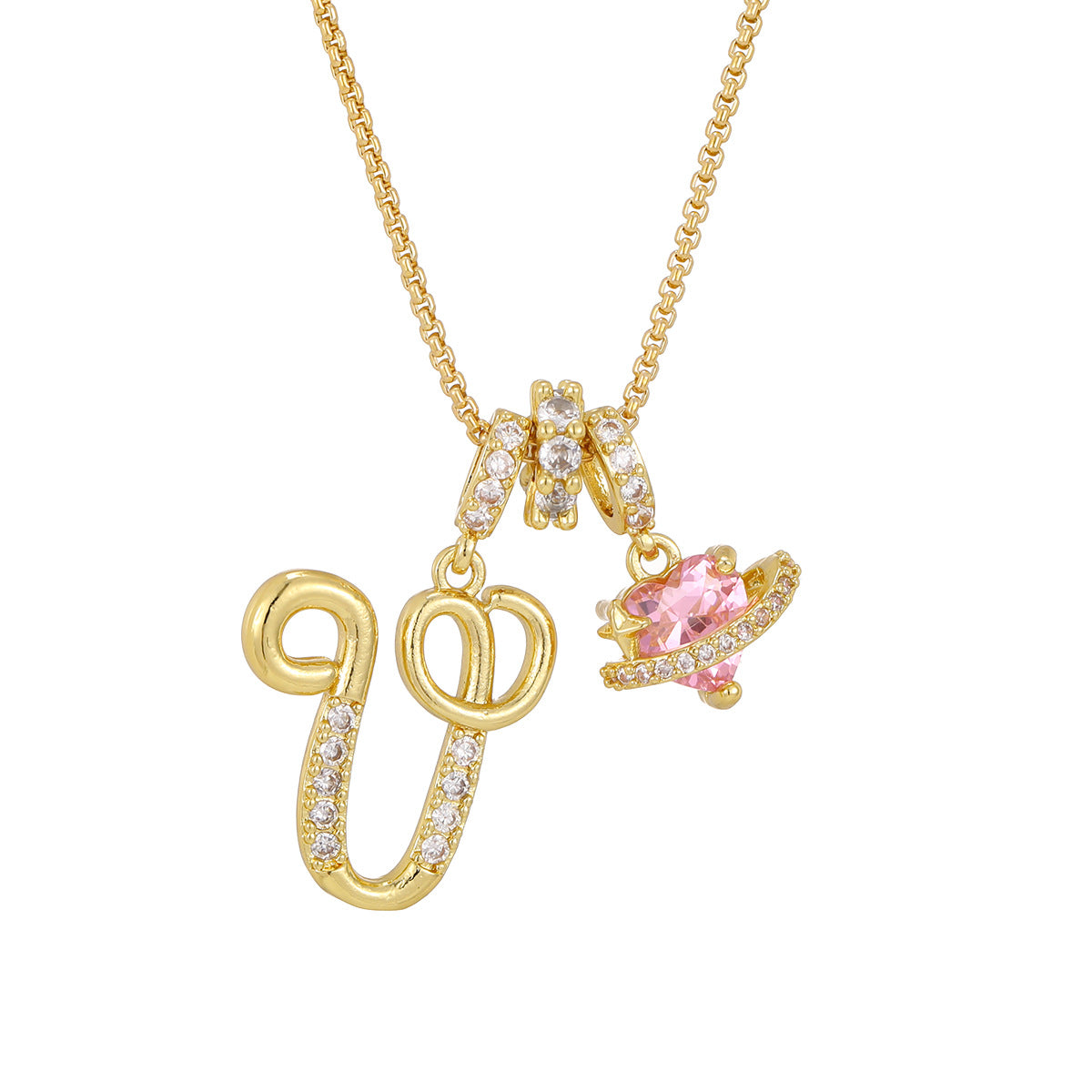 Dopamine English Letter Light Luxury Minority High Pendants