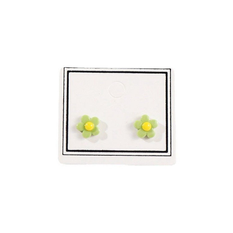 Ceramic Ear Five-leaf Flower Live Broadcast Rings