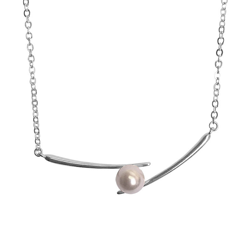 Women's Sterling Sier Chopsticks Freshwater Pearl For Necklaces