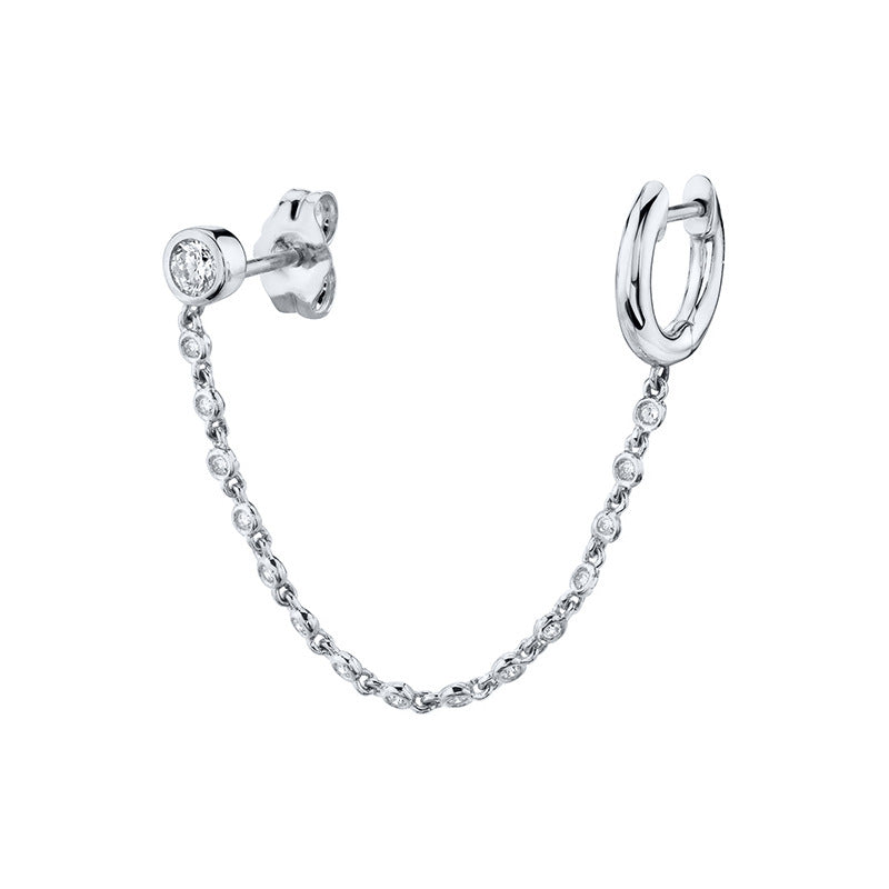 Women's Chain Double Hole Ear Fashion Trend Rings