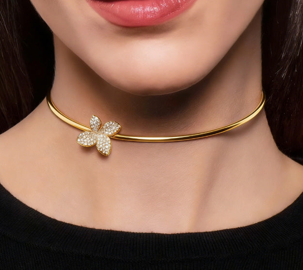 Women's Diamond Open High-grade Party Fashion Alloy Collar