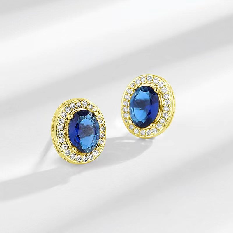 Women's Broadcast High-grade Personalized Sier-plated Color Zircon Affordable Luxury Style For Rings