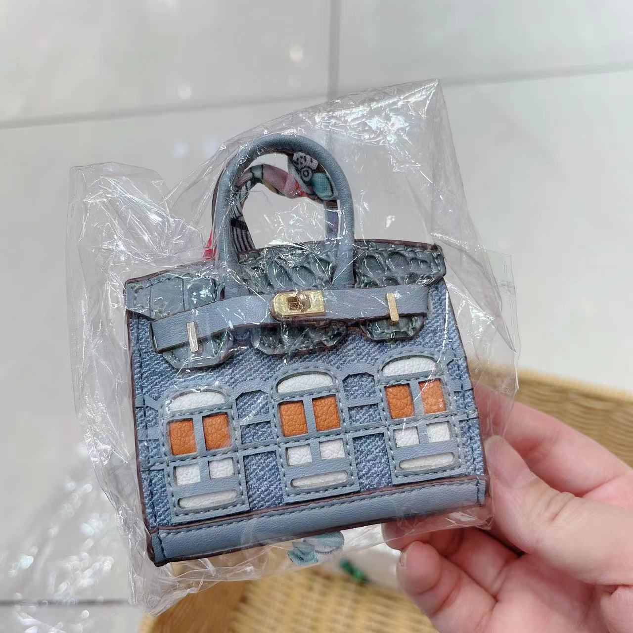 Mini Bag Window Small House Charm Hanging Ornaments