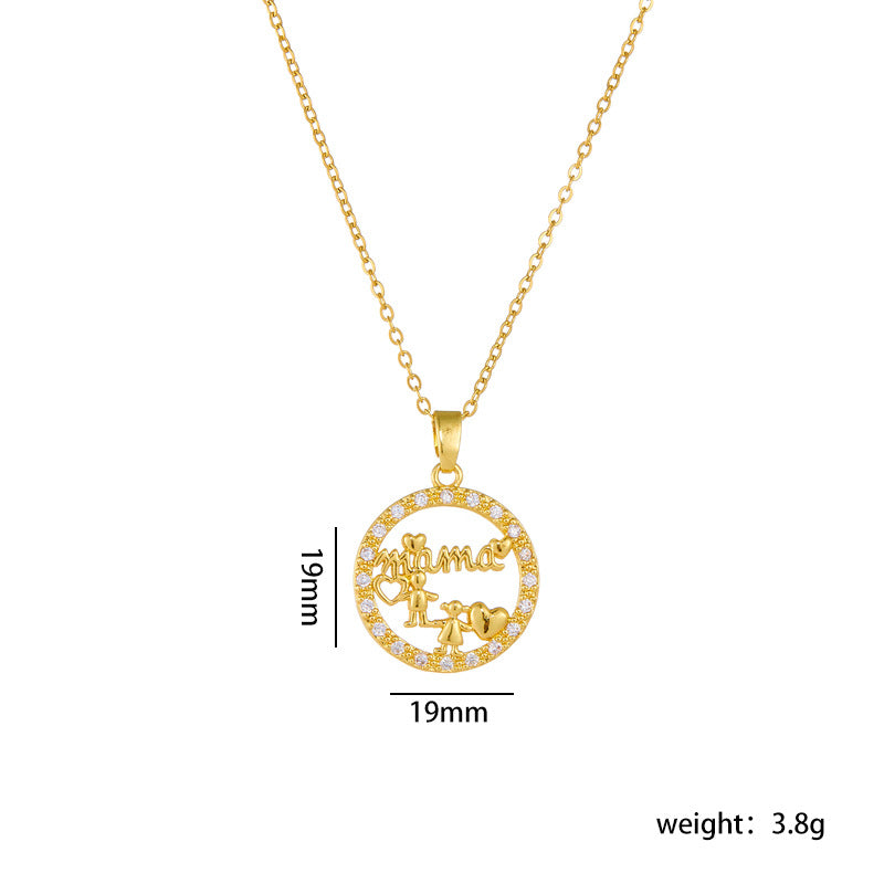 Mother's Day Female Design Love Graceful Clavicle Necklaces