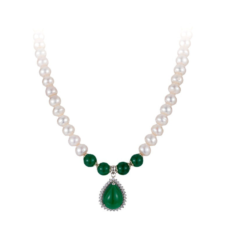 Day Gift Natural Freshwater Pearl Mother Style Birthday Necklace