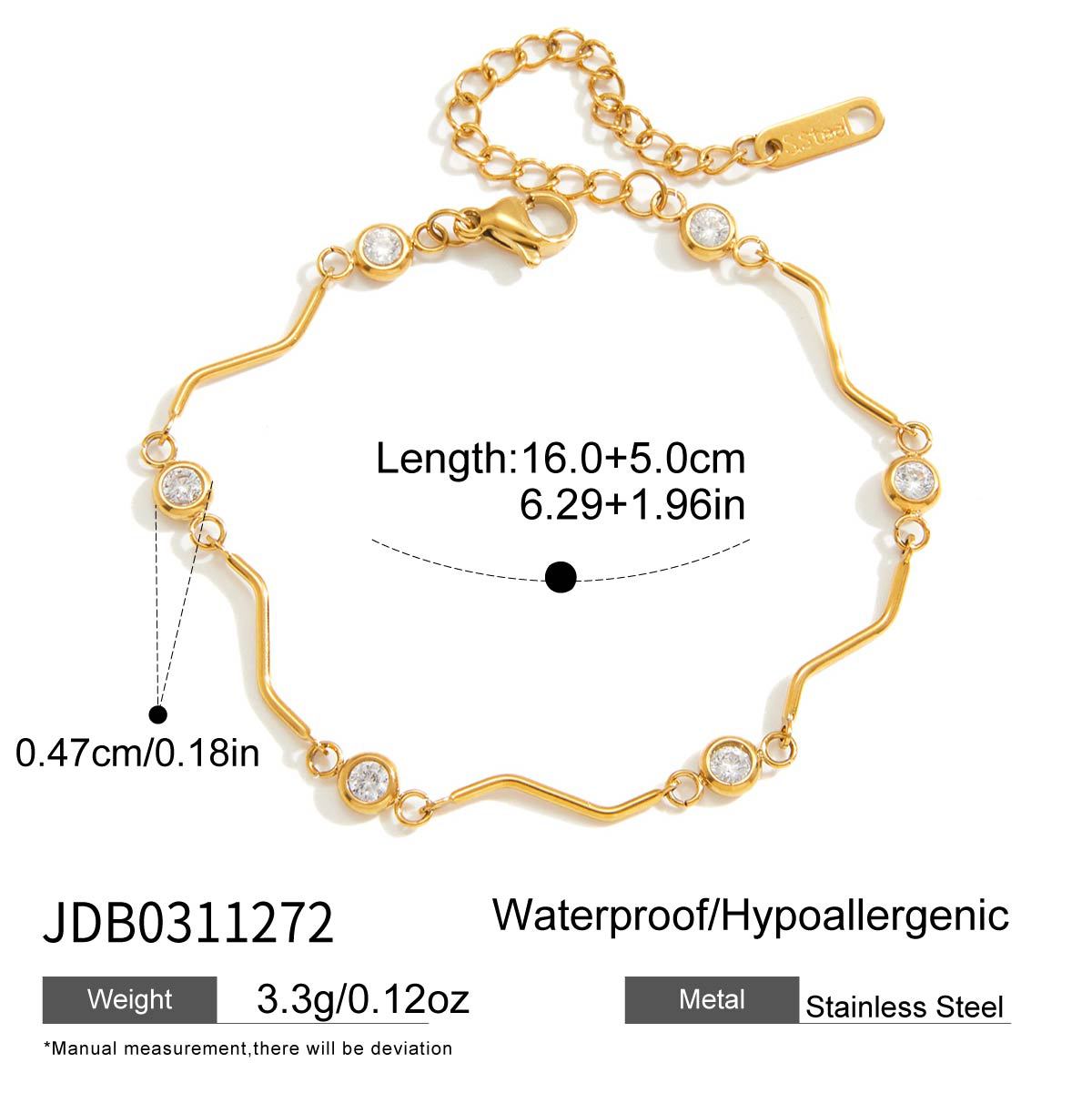 Stainless Steel Zircon Fashion High-grade Titanium Female Niche Does Not Bracelet