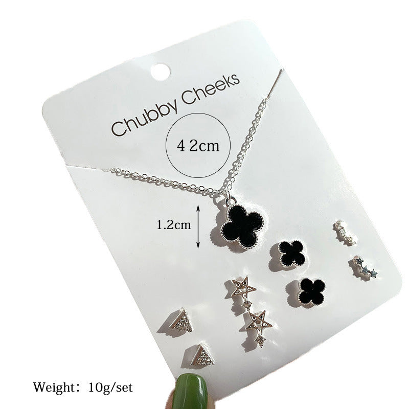 Sweet Week Korean Style Exquisite Tassel Pearl Sier Necklace