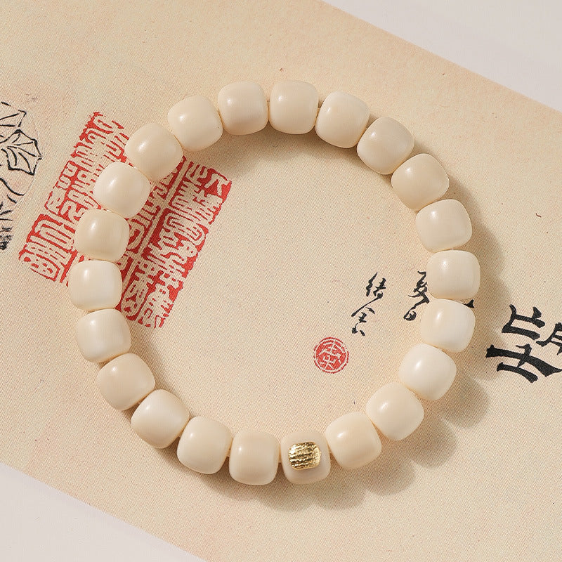 Women's & Men's Jade Bodhi Pieces Buddha Beads Scattered Long Strip Crafts Bracelet