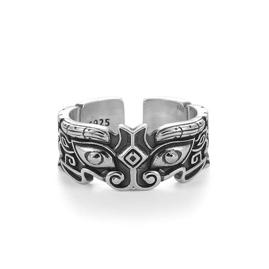 Men's Gluttonous God Beast Domineering Vintage Opening Rings