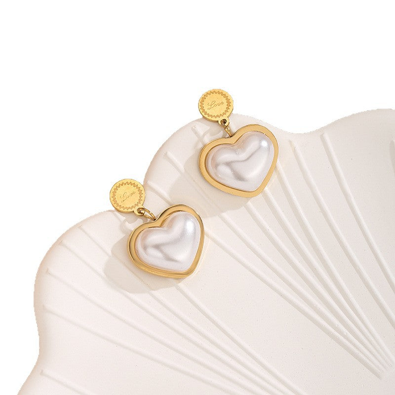 Love Female Clavicle Chain Titanium Steel Pendants