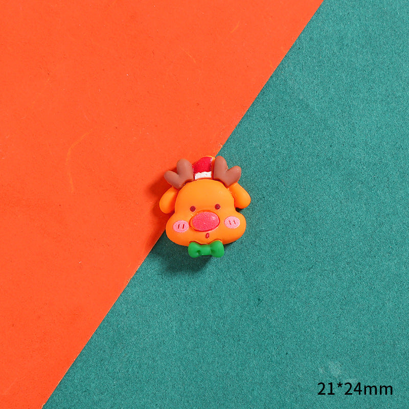 Cartoon Christmas Series Resin Cream Glue Jewelry Accessories