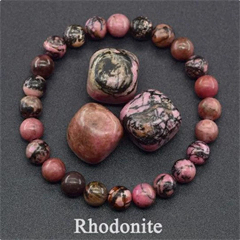 Red Green Treasure Amethyst Sunstone Lapis Lazuli Tiger Eye Handmade Bracelets
