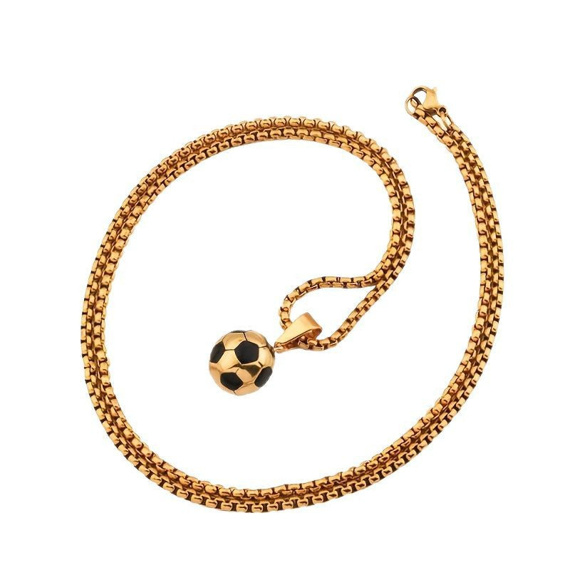 Personalized Sports Style Creative World Cup Stainless Steel Necklace