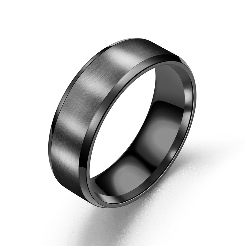 Titanium Steel Double Bevel Brushed Face Stainless Light Ring