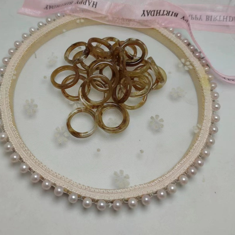 Female Single Material Sticky Accessory International Trade City Ring