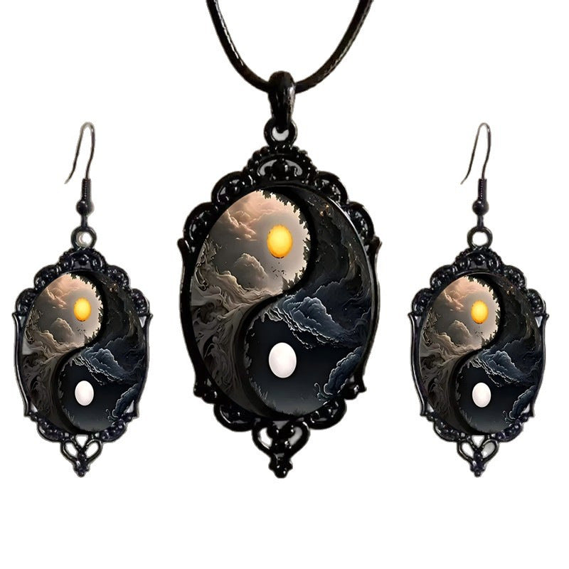 Fashion Elegant Glass Suite Romantic Gift Jewelry Set