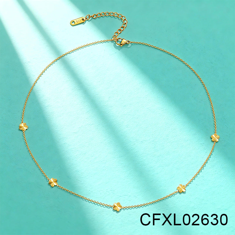 Women's Light Luxury High-grade Titanium Steel Simple Geometric Necklace