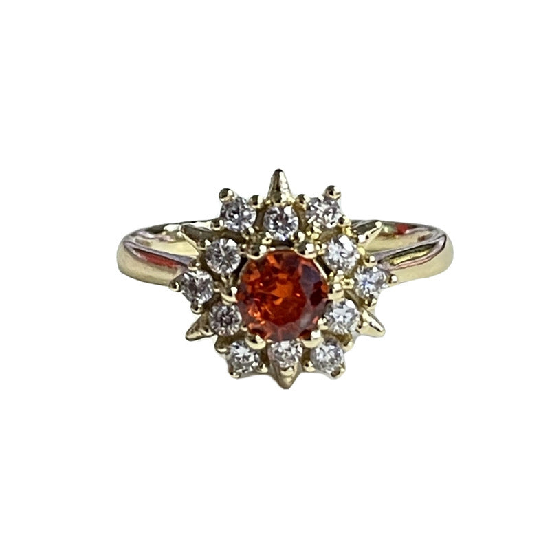 High-grade Red Diamond Open Female Minority Sweet Rings