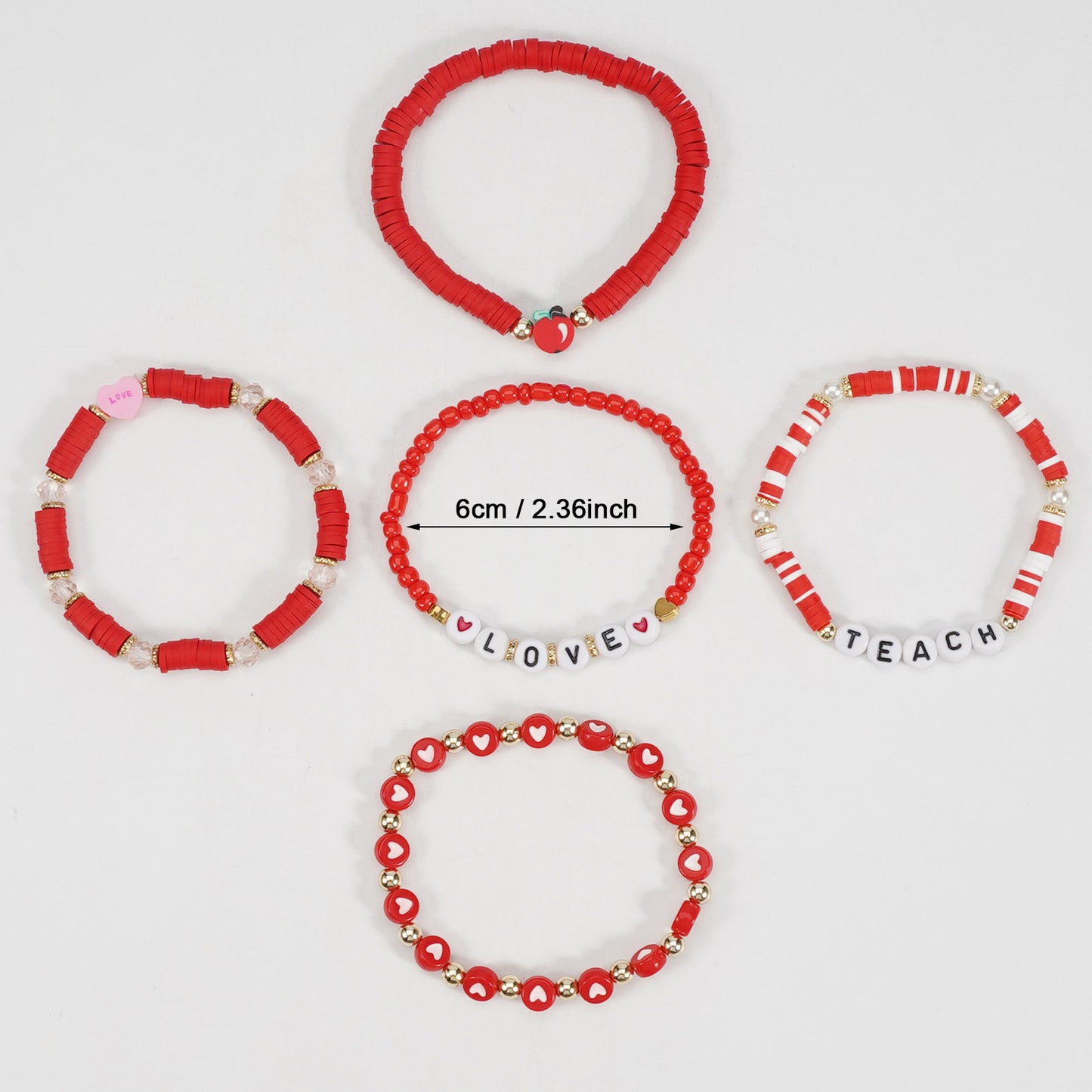 Teacher's Day School Element Beaded Stretch Bracelets
