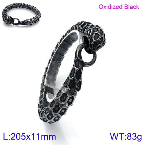 Men's Stainless Steel Snake Fashion Trend Creative Personality Bracelet