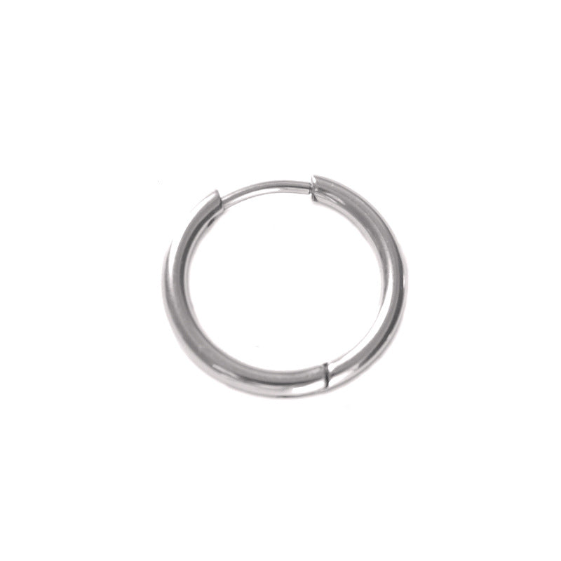 Women's & Men's Titanium Steel Ear Clip Fashion Simple Bones Personality Everyday Joker Earrings