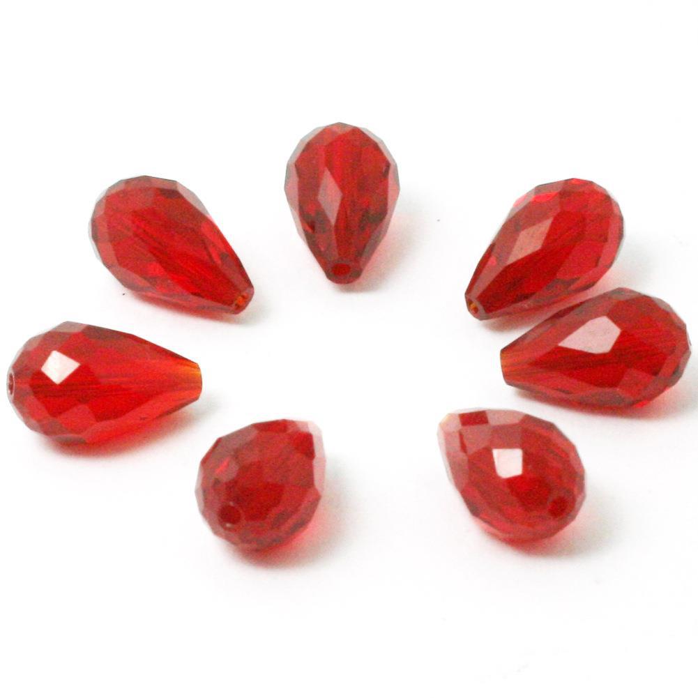 Drop-shaped Glass Crystal Loose Beads Handmade Rings