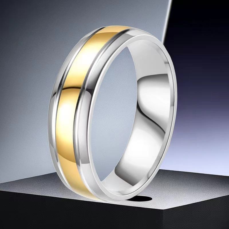 Men's Stainless Steel Minority Fashion Cold Batch Of Flower Ring