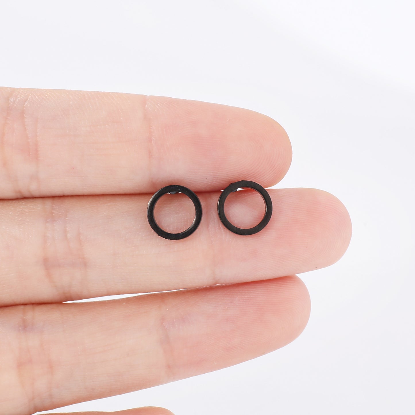 Women's & Men's Stainless Steel Universal Circle Ear Stud Earrings