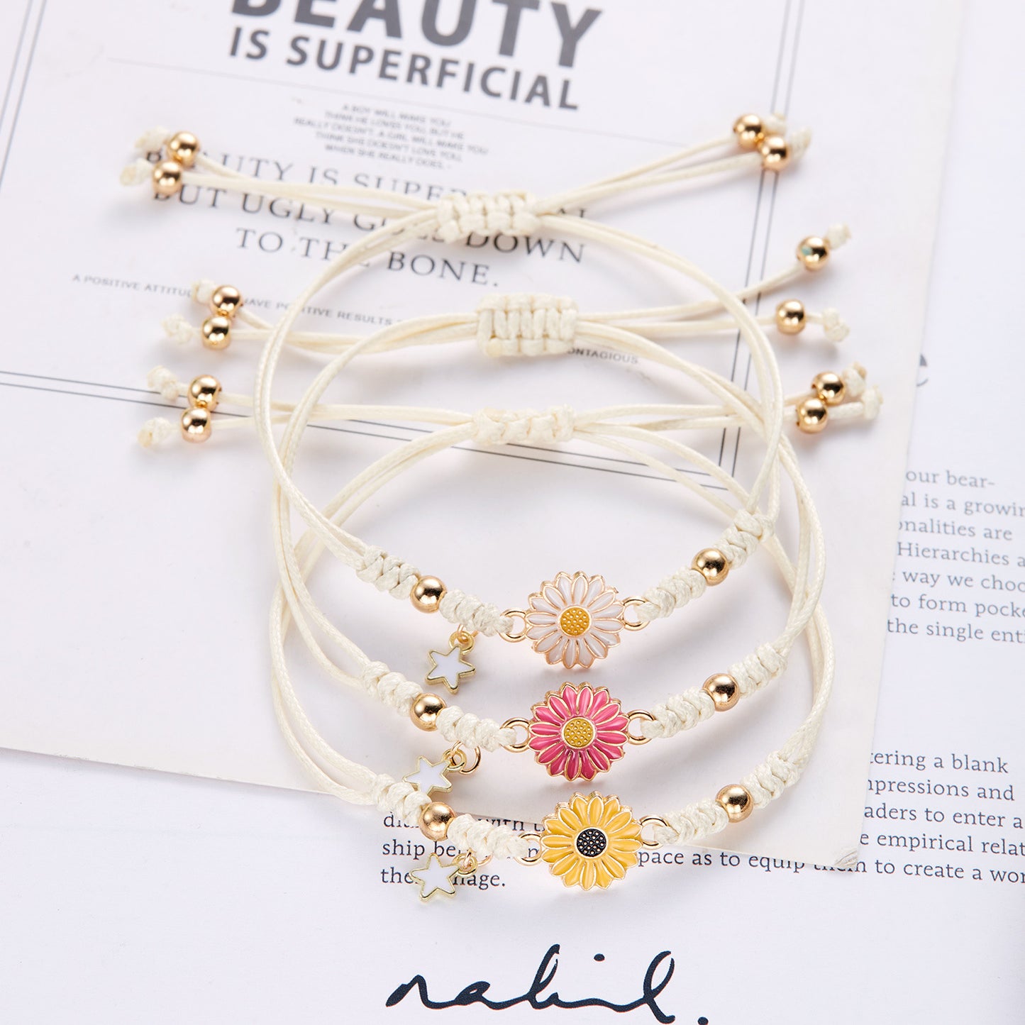 Women's Jewelry Girlfriend Gifts Little Daisy Sunflower Bracelets