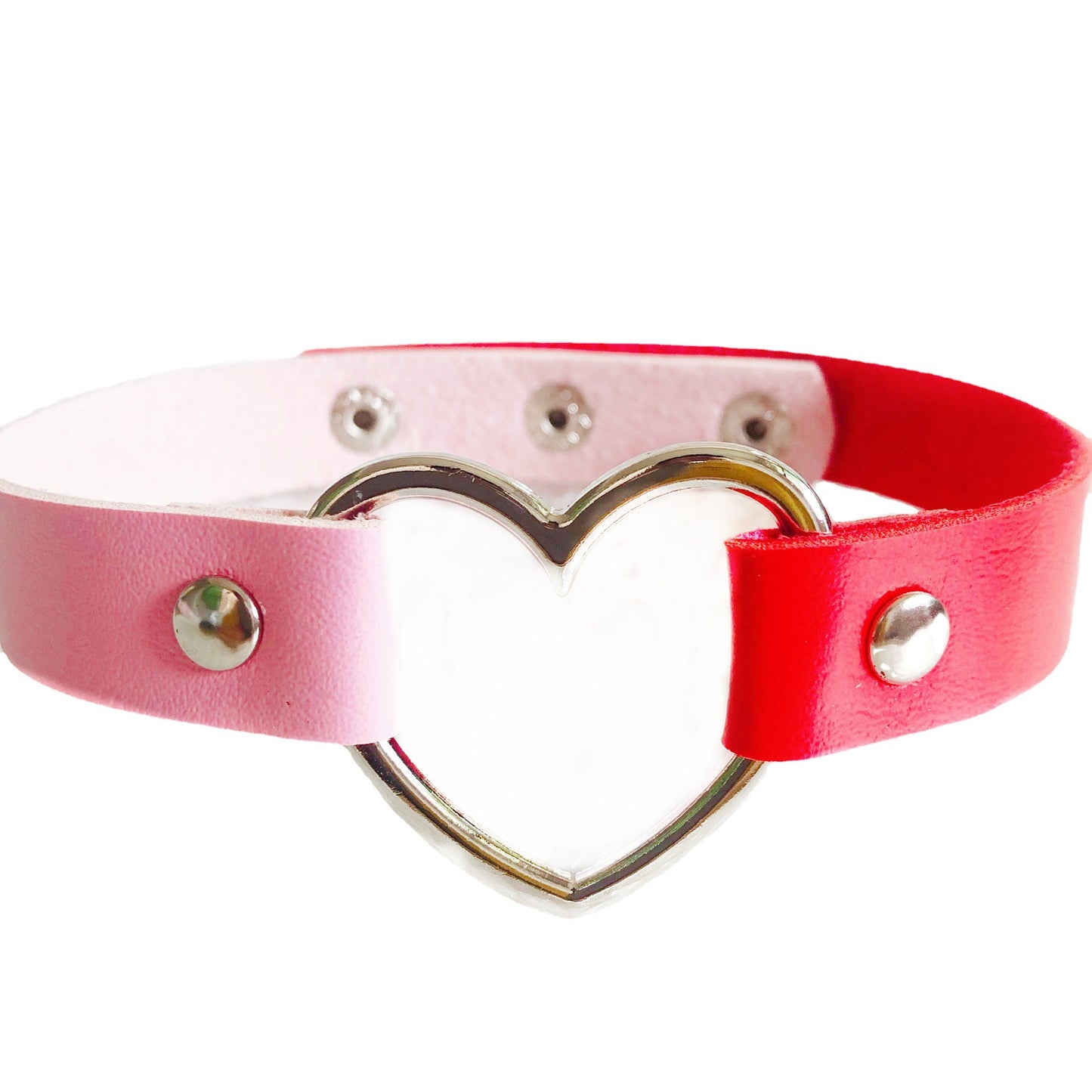 Leather Two-tone Heart Love Fashion Neck Necklaces