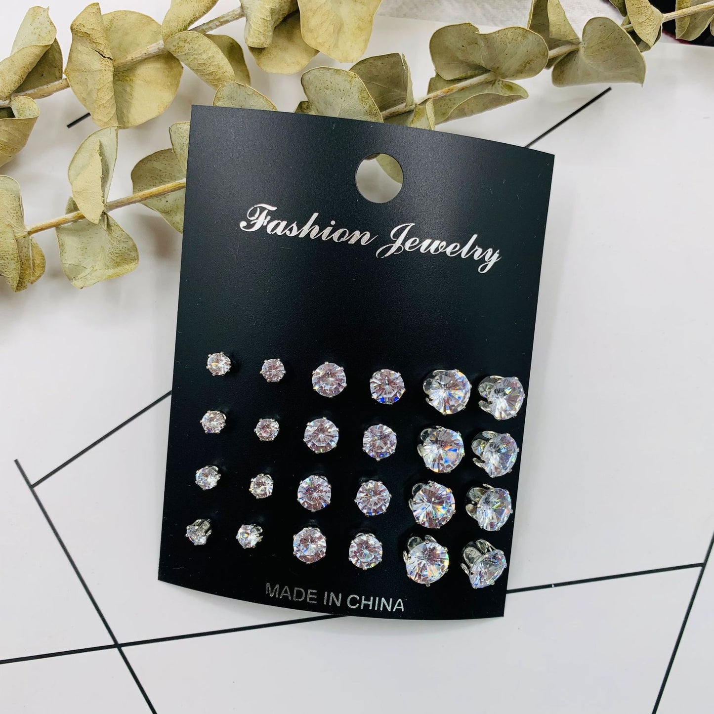 Innovative Simple Elegant Zircon Rhinestones Rhinestone Earrings