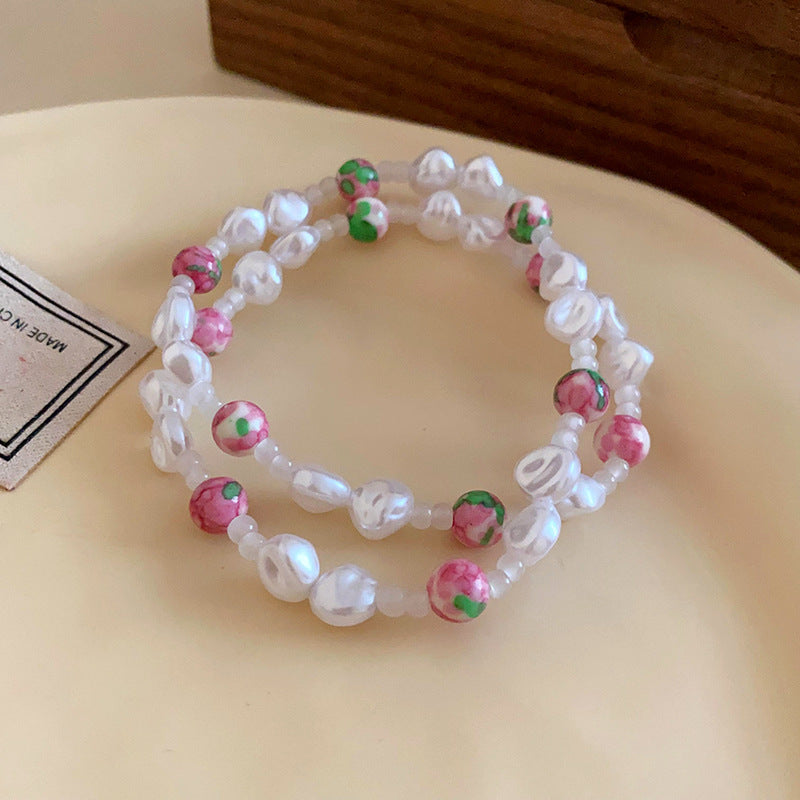 Women's Beaded Ethnic Style Light Luxury High Sense Bracelet