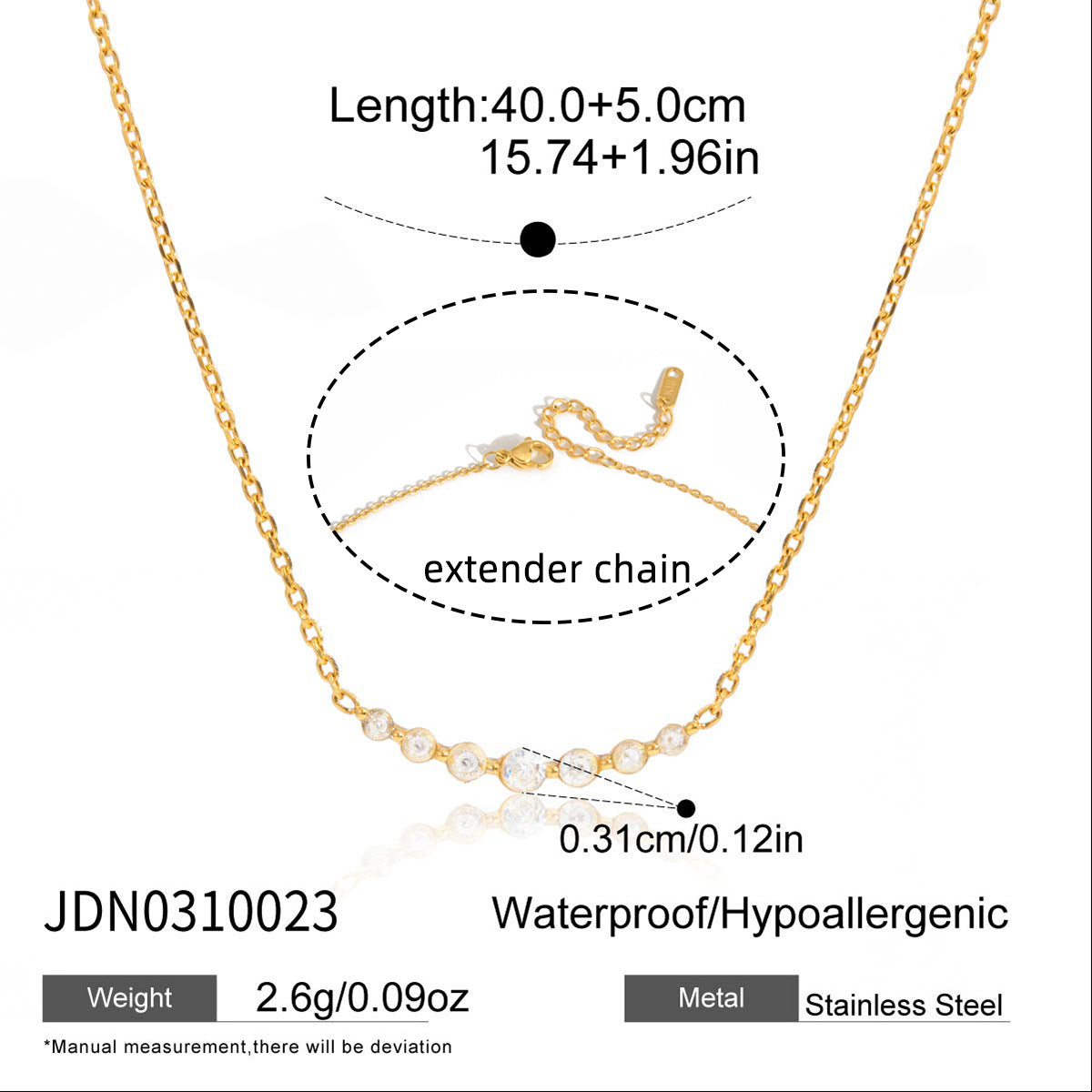 Women's Titanium Steel Loving Heart Zircon Light Luxury Minority Clavicle Chain Necklaces