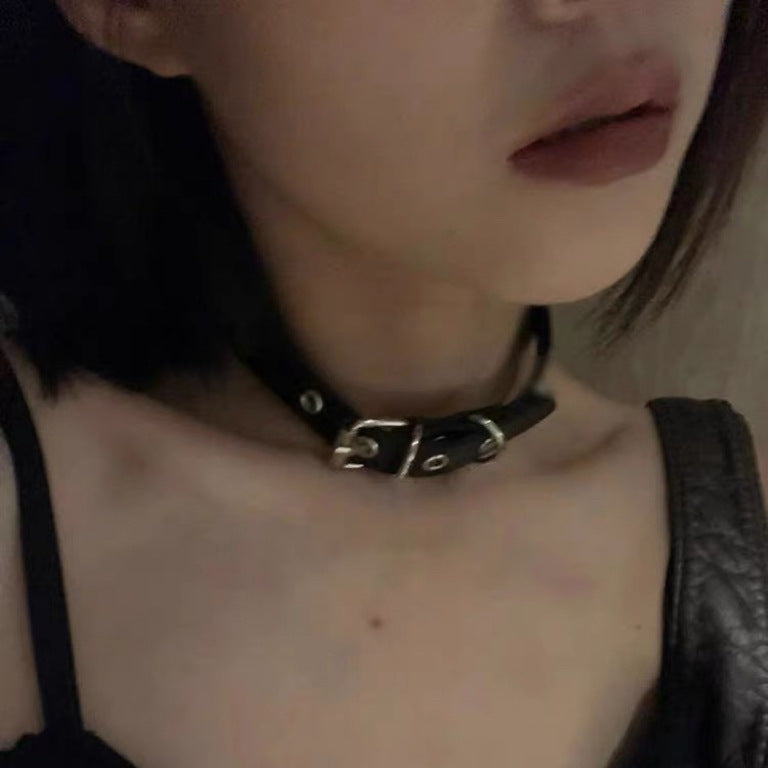 Women's Punk For Necklet Neckband Sweet Cool Black Clavicle Belts