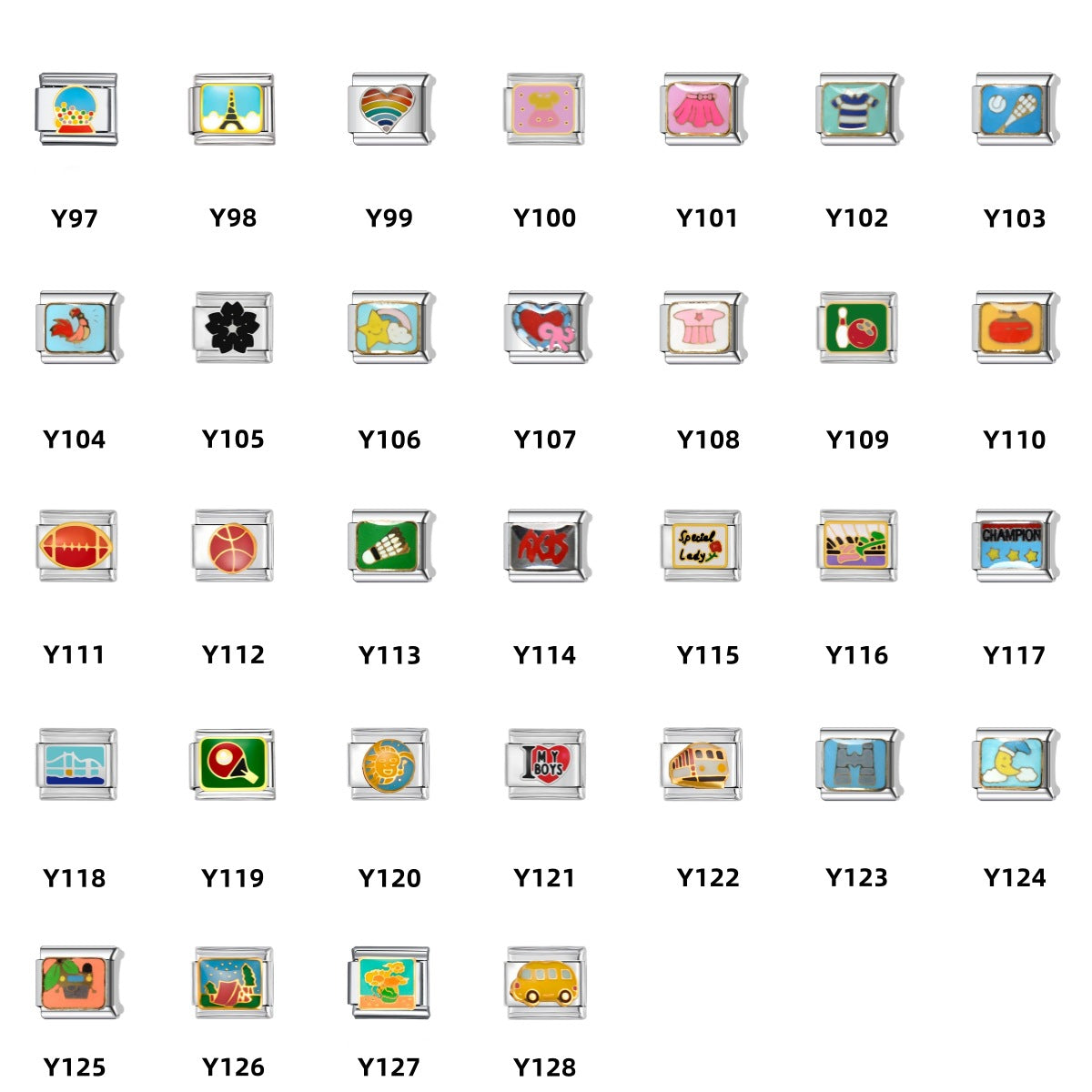 Module Color Accessories Square Stainless Steel Bracelets