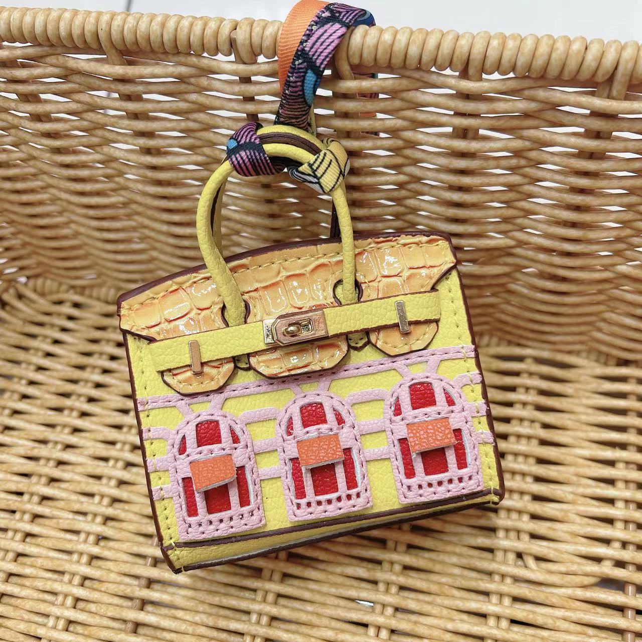 Mini Bag Window Small House Charm Hanging Ornaments