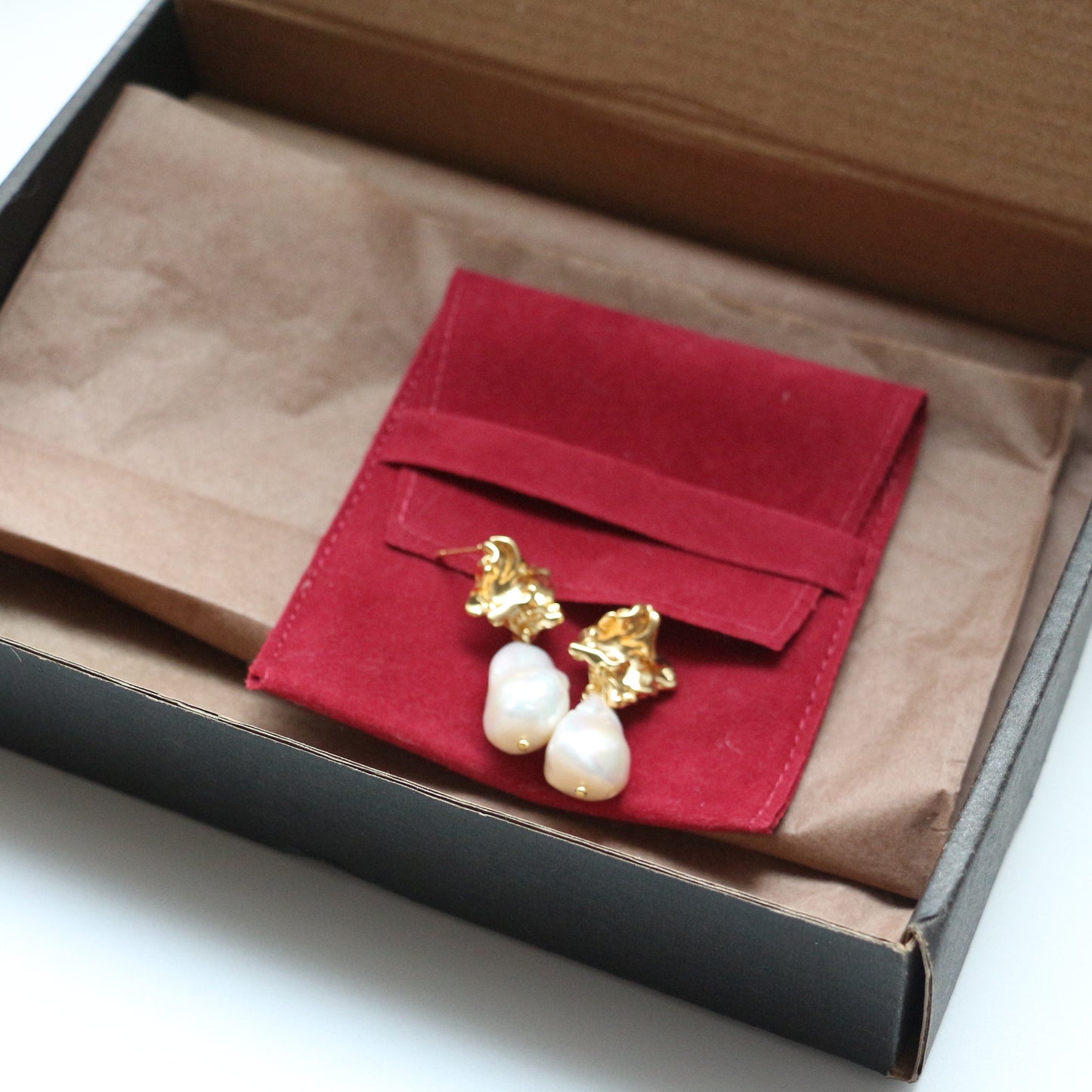 Natural Stone Packing Bag Gift Box Necklaces