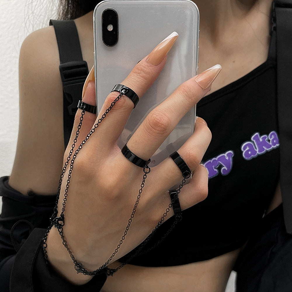 Fashion Punk Creative Finger One-piece Detachable Ring