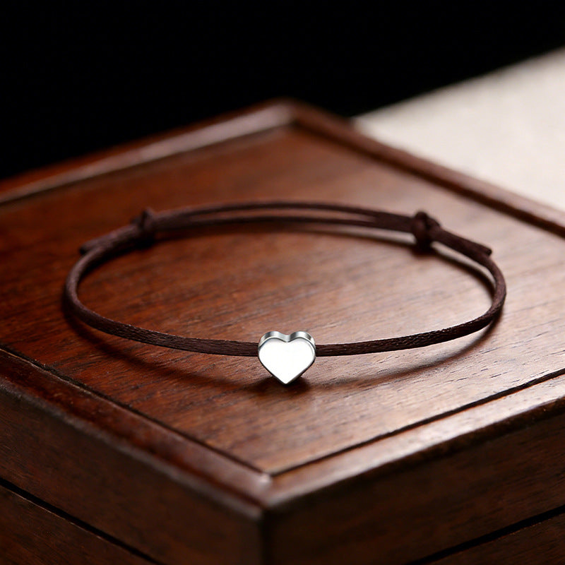 Adjustable Lucky Love Heart Shape Ten Colors Bracelet