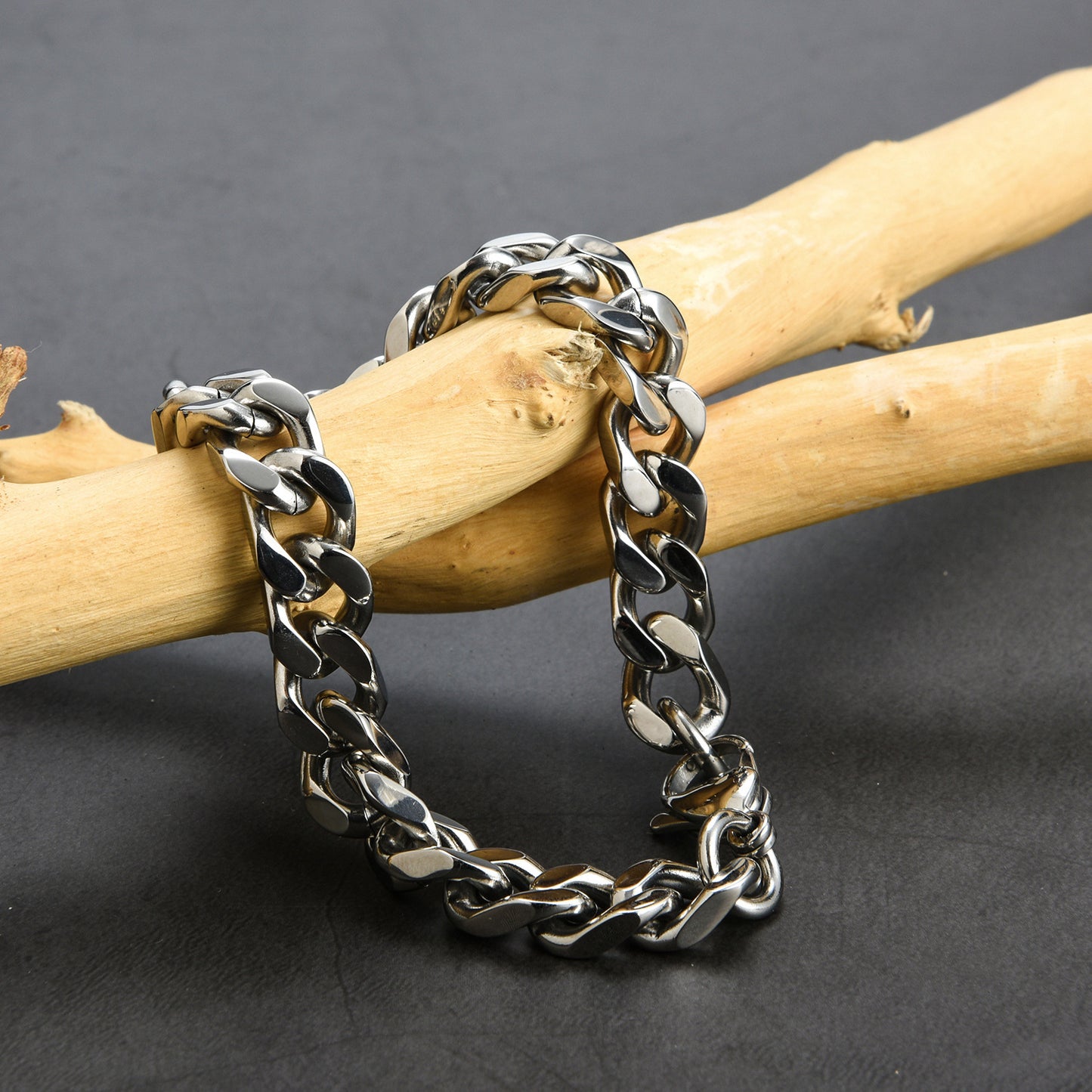 Men's Punk Hip Hop Titanium Steel Chain Vintage Necklace