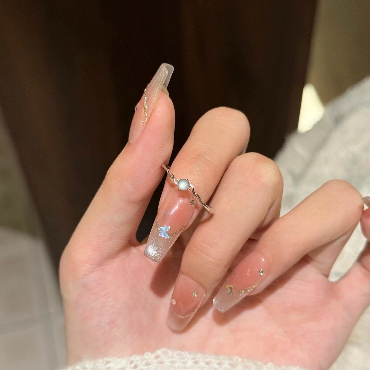 Niche Cold Feeling Extremely Thin Simple Ring