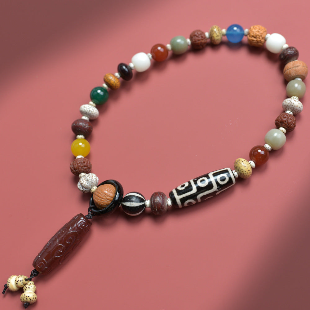Seed Bodhi Female Eighteen Prayer Beads Charm Bracelet